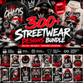 +500 Streetwear PNG & SVG Bundle, Urban T-Shirt Designs, Streetwear Sublimation Graphics, Trendy Shirt Designs, Digital Download